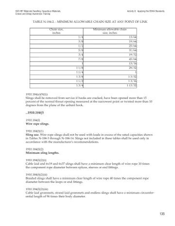 Page 140: Activity 6: Applying the OSHA Standards