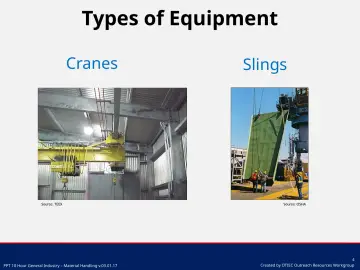 Slide 4: Types of Equipment