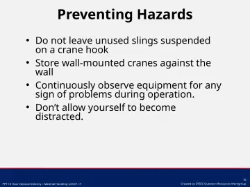 Slide 16: Preventing Hazards