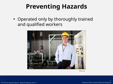 Slide 17: Preventing Hazards