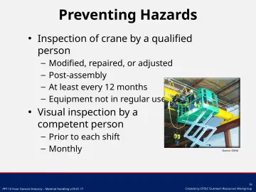 Slide 19: Preventing Hazards