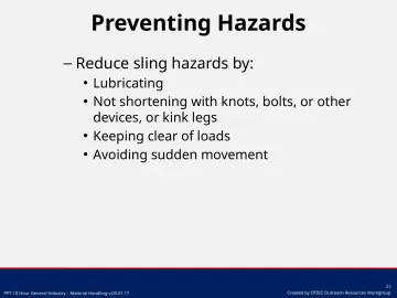 Slide 21: Preventing Hazards
