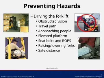 Slide 24: Preventing Hazards