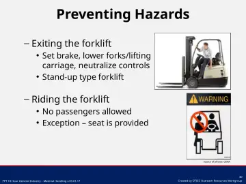 Slide 30: Preventing Hazards
