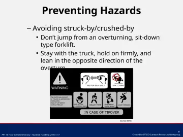 Slide 31: Preventing Hazards