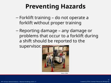 Slide 32: Preventing Hazards