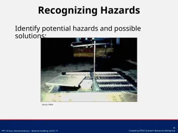 Slide 35: Recognizing Hazards