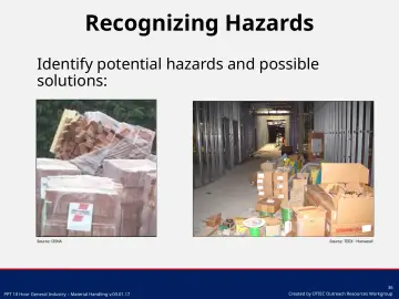 Slide 36: Recognizing Hazards
