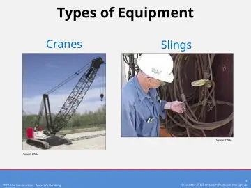 Slide 4: Types of Equipment