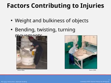 Slide 5: Factors Contributing to Injuries