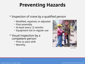 Slide 18: Preventing Hazards