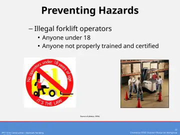Slide 22: Preventing Hazards