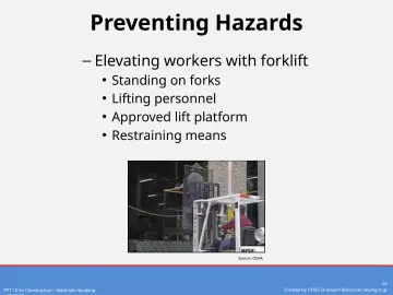 Slide 24: Preventing Hazards