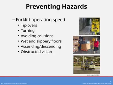 Slide 26: Preventing Hazards