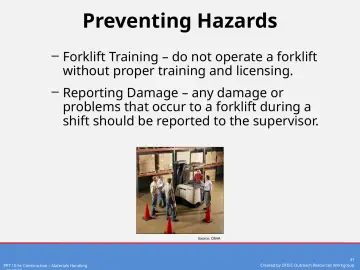 Slide 31: Preventing Hazards