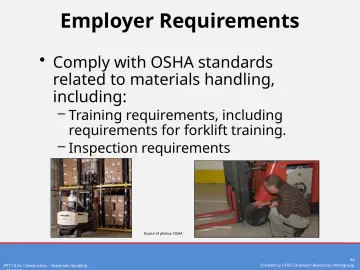 Slide 34: Employer Requirements
