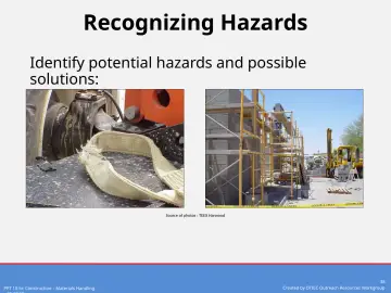 Slide 38: Recognizing Hazards