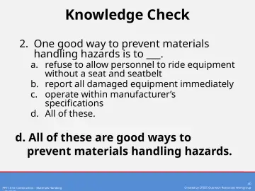 Slide 40: Knowledge Check