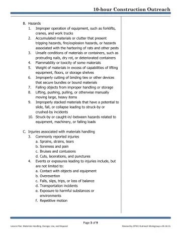 Page 3: B. Hazards