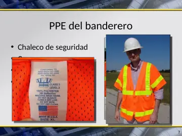 Slide 7: PPE del banderero