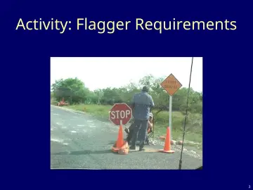 Slide 3: Activity: Flagger Requirements
