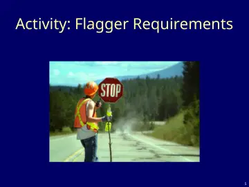 Slide 5: Activity: Flagger Requirements