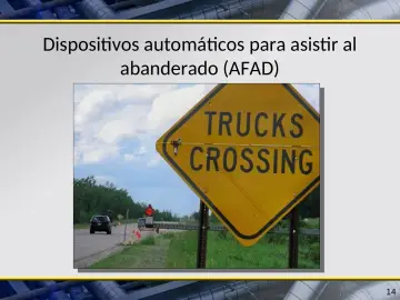 Slide 14: Dispositivos automáticos para asistir al abanderado (AFAD)