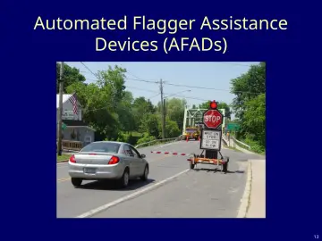 Slide 13: Automated Flagger Assistance