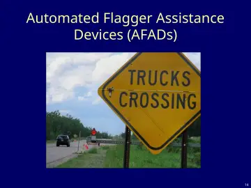 Slide 14: Automated Flagger Assistance