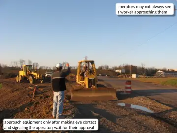 Slide 7: operators may not always see a worker approaching them