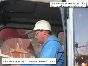 Slide 26: most equipment makes enough noise to eventually damage your hearing
