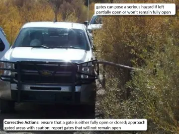 Slide 32: gates can pose a serious hazard if left partially open or won’t remain fully open