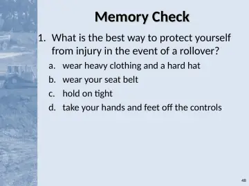 Slide 48: Memory Check