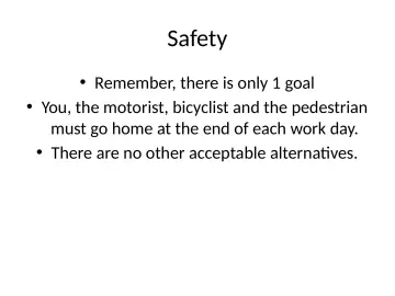 Slide 19: Safety