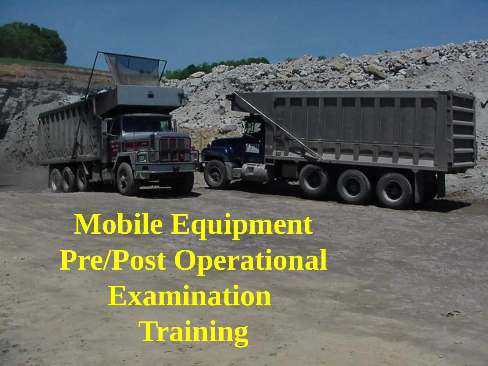 Mobile Equipment Safety, slide 1: Mobile Equipment