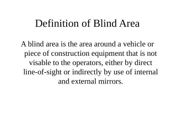Slide 36: Definition of Blind Area