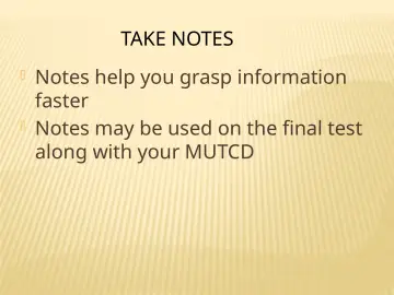 Slide 6: TAKE NOTES