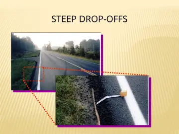 Slide 64: STEEP DROP-OFFS