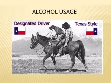 Slide 68: ALCOHOL USAGE