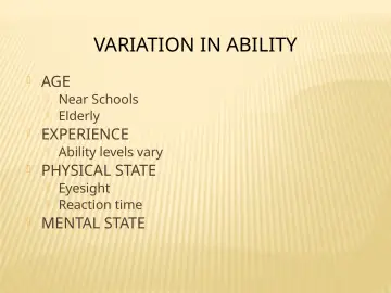 Slide 69: VARIATION IN ABILITY