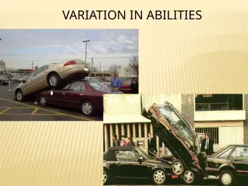 Slide 72: VARIATION IN ABILITIES