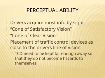 Slide 73: PERCEPTUAL ABILITY
