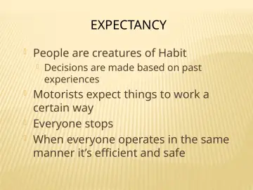 Slide 84: EXPECTANCY