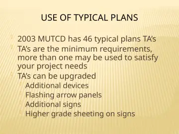 Slide 126: USE OF TYPICAL PLANS