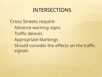 Slide 135: INTERSECTIONS