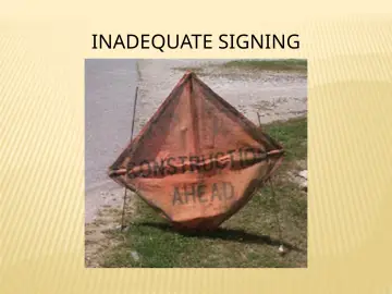 Slide 146: INADEQUATE SIGNING