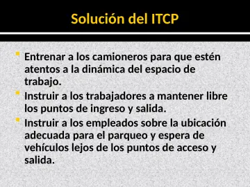 Slide 9: Solución del ITCP