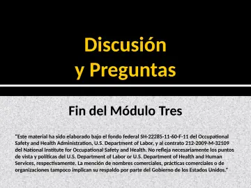 Slide 25: Discusión y Preguntas