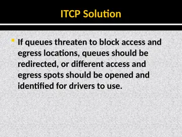 Slide 11: ITCP Solution