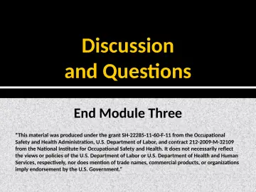 Slide 25: Discussion and Questions